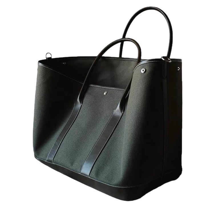 PU Canvas Large Capacity Tote Garden Bag for Women 2026 New High-End Commuter Handbag Shoulder Crossbody Bag - Thumbnail 2