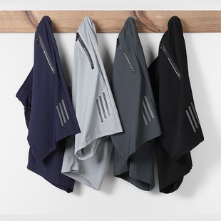 Men's Summer Sports Beach Shorts, Loose Basketball Shorts, Breathable and Quick-Drying Five-Point Ice Silk Pants, Breathable and Quick-Drying