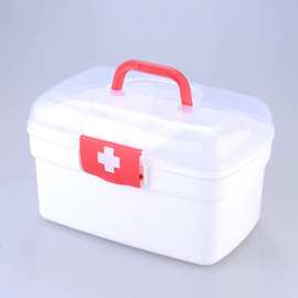 小护士急救盒手提小药箱急救箱保健箱多用途家用医药箱盒含配件
