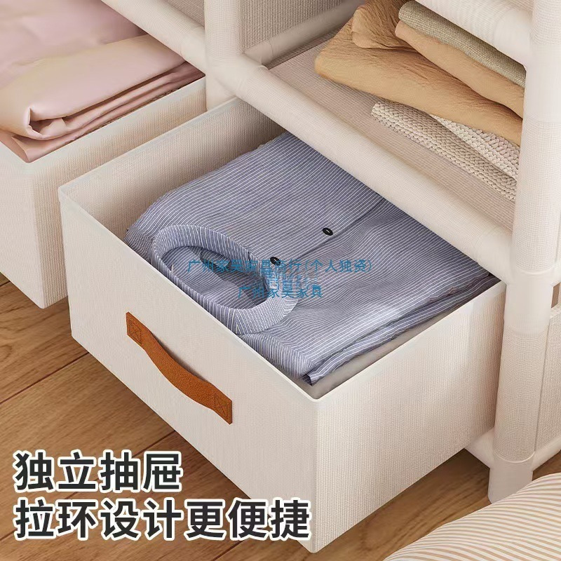 落地衣柜家用布衣柜简易衣柜卧室新款出租房用组装小户型代发现货|undefined