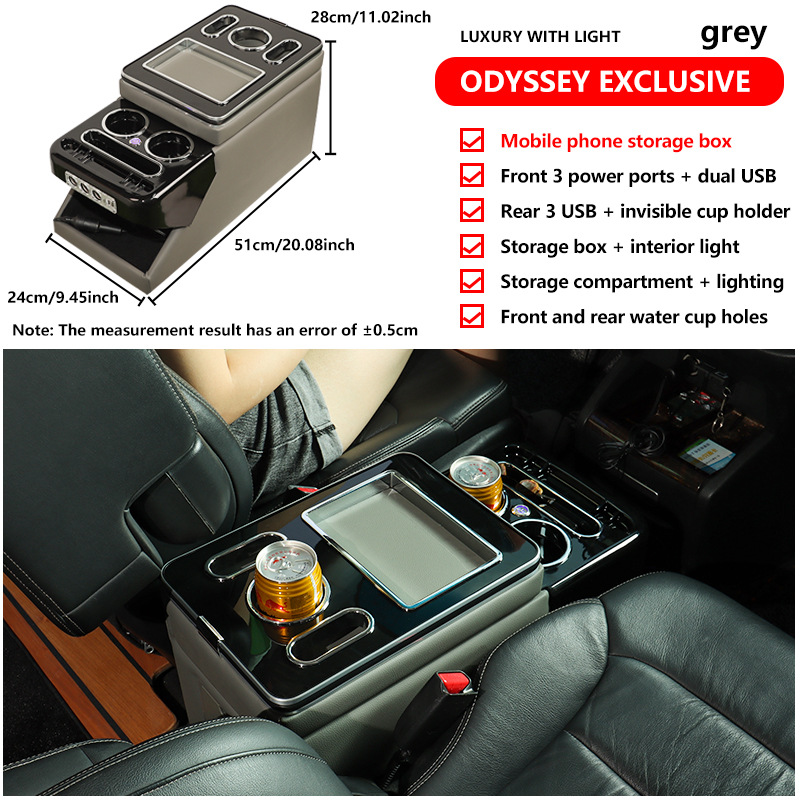 Toyota – Armrest box Box for Volkswagen - 24-deluxe-with-light-gray