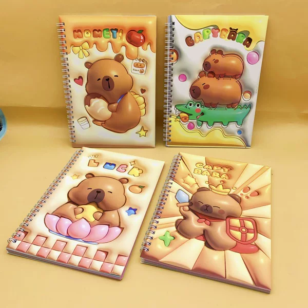 Expanding Capybara A5 Coil Notebook Anime Peripheral Internet Celebrity Cartoon Cute Dolphin Door Eternal Capybara 32K Drawing