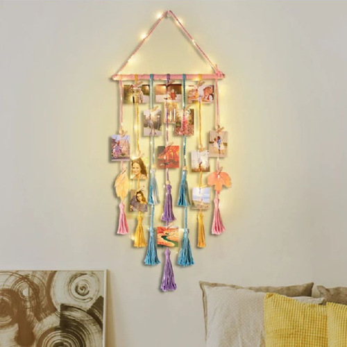 Bestselling Amazon Cross-border Hot Selling Ribbon Photo Storage and Display Stand for Home Decoration Wall-mounted Bracket