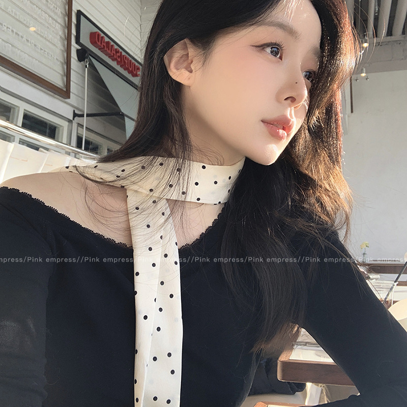 2025 moda todo-fósforo diadema pequeña bufanda de seda para mujer atar el cabello Cinta de verano tocado cuerda para atar el cabello serpentina accesorios para el cabello