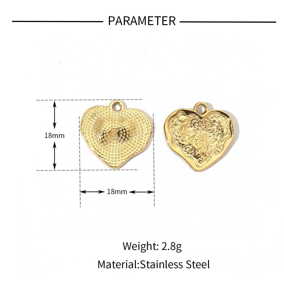 12g Weight Pendant Jewelry Making Type 18*10mm, 20*14mm, 22 * 27mm Jewelry Making Size DIY Jewelry Accessories Classification 3 PCS/Package Quantity Titanium Steel Material Geometric, Heart Shape Pattern Plating Design Elegant, Simple Style, Streetwear Style 3 PCS/Package 18*10mm 20*14mm 22 * 27mm Titanium Steel Geometric Heart Shape Pendant 8