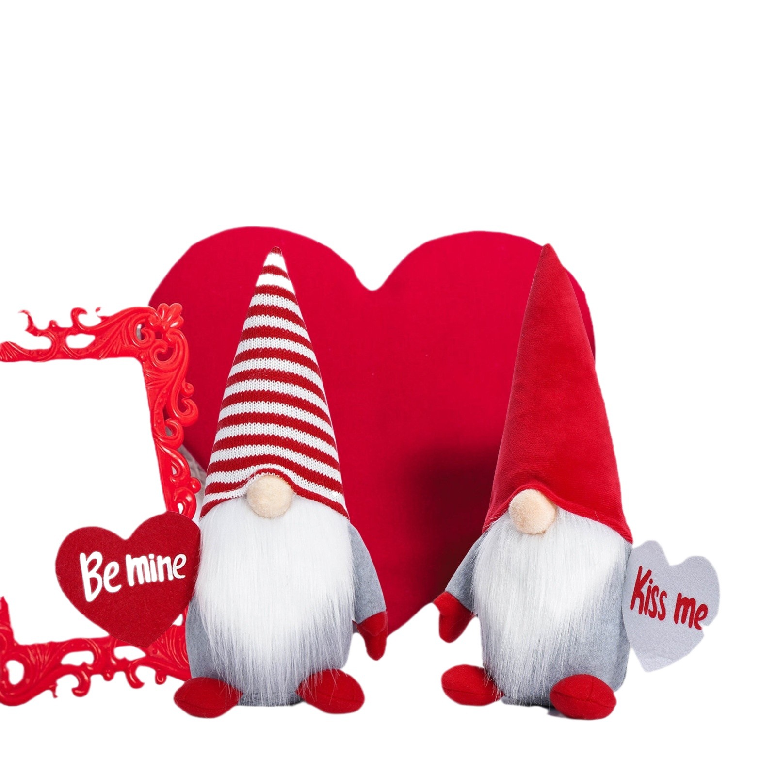 Decoración transfronteriza del día de San Valentín sin adornos caros rojos Rudolph Decoración del hogar Regalos creativos festivos