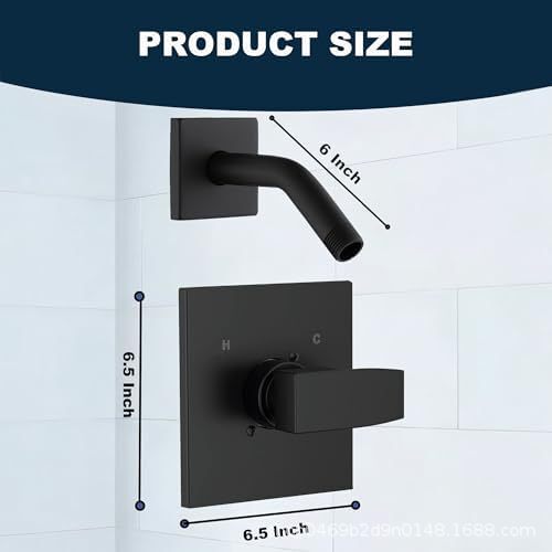 13/14 series shower handle decoration kit with shower arm and flange compatible with Delta, does not include cartridge valve