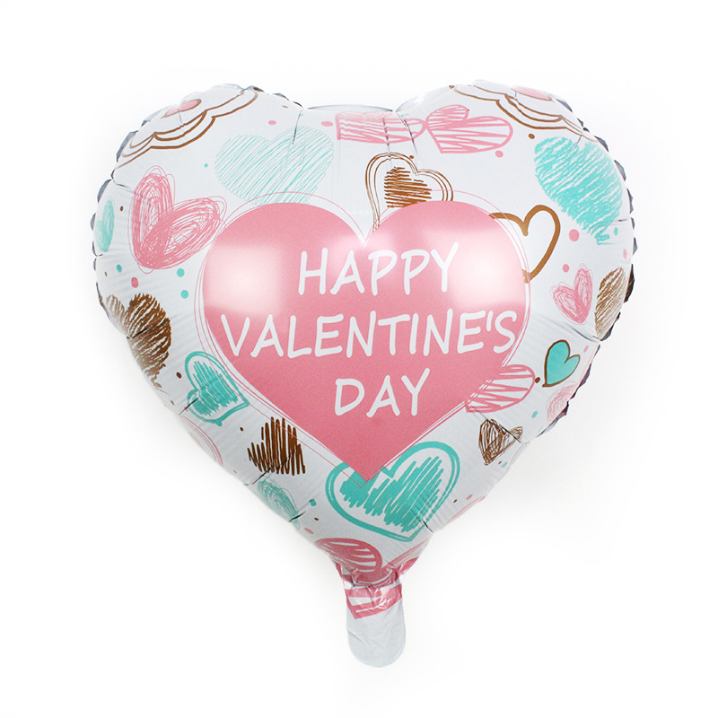 Valentine's Day Letter Heart Shape Aluminum Film Party Balloons 1 Piece display picture 2