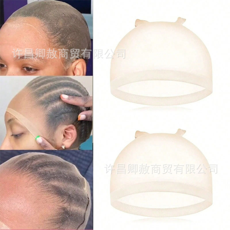 Wig HD Hair Net HD Wig Cap High Transparent Lace Invisible Elastic Silk Stockings Net Cap in stock Cross-border Wholesale