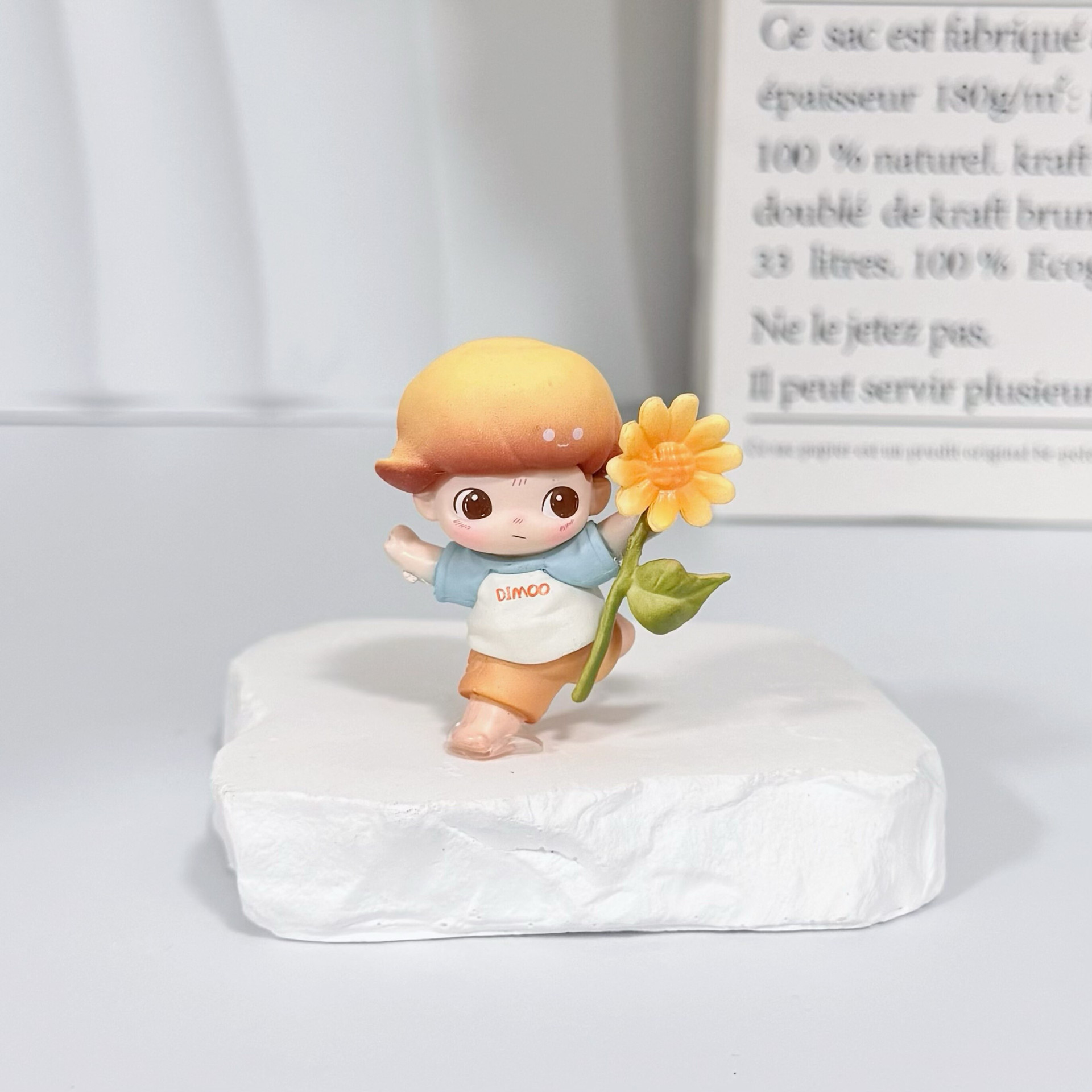 Dimoo's Instant Adventure Car Ornament - Cute Cartoon Decoration for Car Screen and Center Console