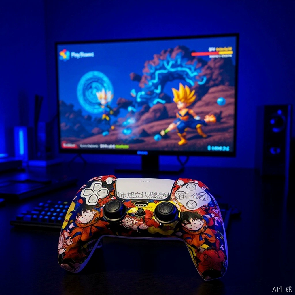 Горячая продажа PS5 силиконовый чехол PS5 ручка крышка PS5 защитный чехол водяной знак рисунок спрей экологически чистый и красивый