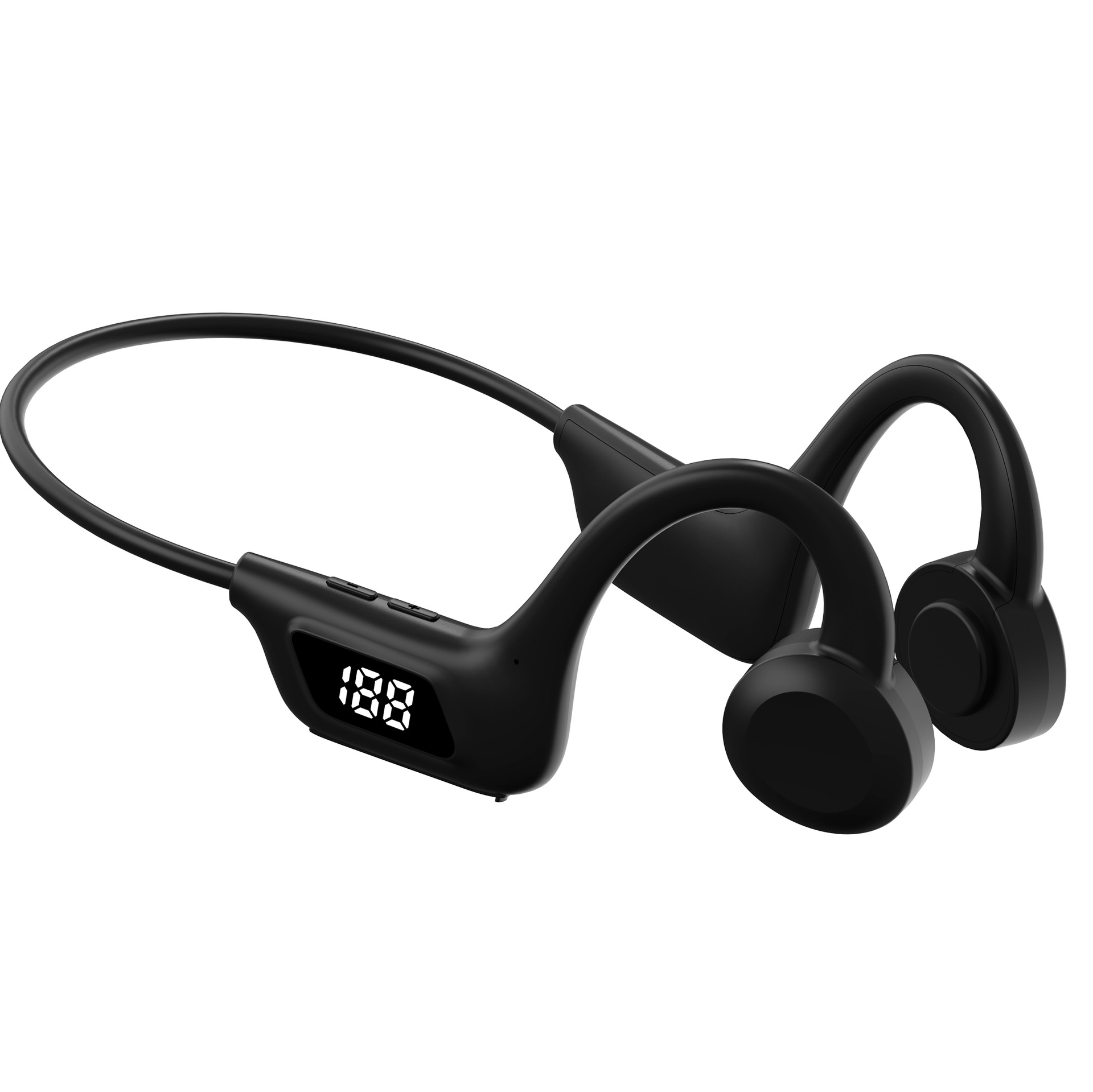 Nuevo Concepto de conducción ósea auricular Bluetooth inalámbrico no-en-oído Deportes oído-montado en espera larga fábrica modelo privado