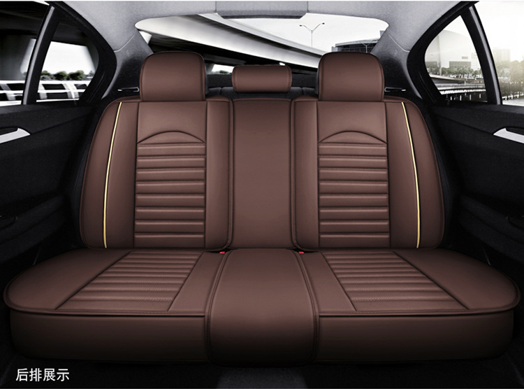 New full leather car seat cover four seasons universal all-inclusive seat cushion leather seat cover autumn breathable non-slip wear-resistant