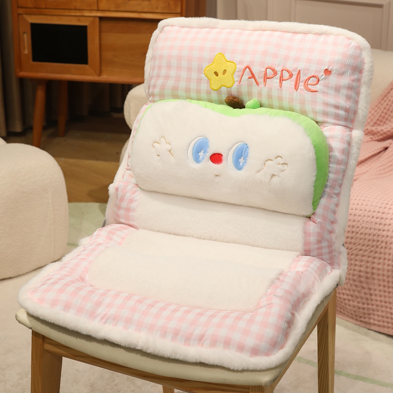 Cojín de Silla con Respaldo de Peluche, Protección Lumbar, para Oficina y Dormitorio image 7