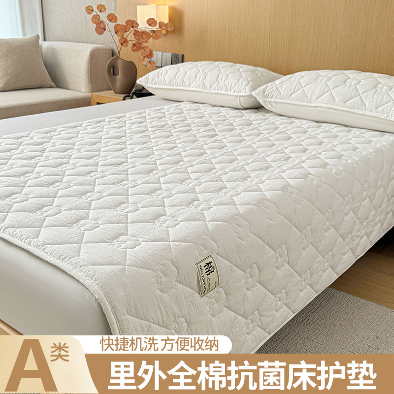 Class a Quilted 100% Cotton Xinjiang Cotton Bed Protector Pure Cotton Washed Cotton Student Dormitory Soft Pad Bed Sheet Cushion