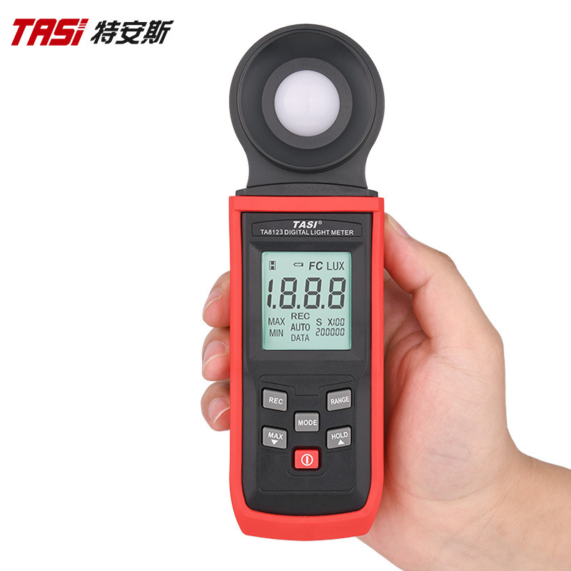 特安斯数字照度计TA8123 测光仪 高精度 照度仪 测光表光度亮度计
