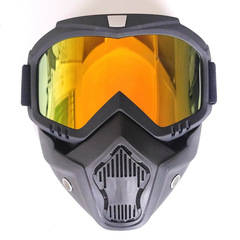 Karting face mask windproof and dustproof working riding glasses blue light and pollen protective eyewear
