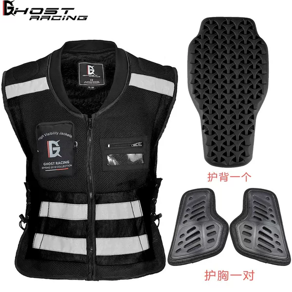 Motorcycle Riding Clothing, Racing Motorcycle Travel Tactical Vest, Motorcycle Rider Safety Anti-Fall Reflective Vest, Team Clothing