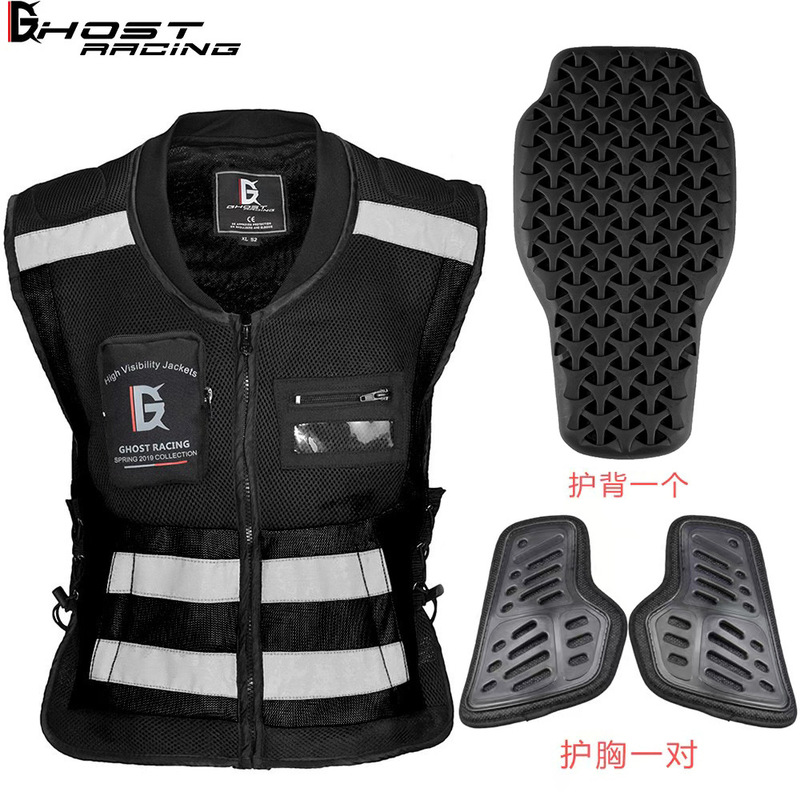 Motorcycle Riding Clothing, Racing Motorcycle Travel Tactical Vest, Motorcycle Rider Safety Anti-Fall Reflective Vest, Team Clothing Motorcycle Riding Clothing, Racing Motorcycle Travel Tactical Vest, Motorcycle Rider Safety Anti-Fall Reflective Vest, Team Clothing