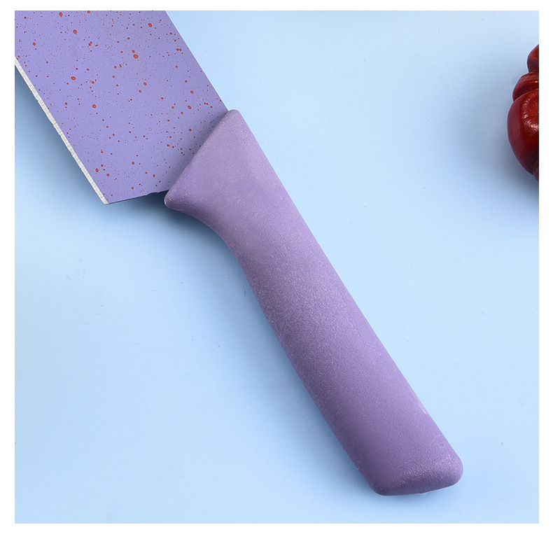 Juego de cuchillos de seis piezas de paja de trigo de color macaron, cocina para el hogar, cuchillo de cocina, corte de carne, caja de regalo de acero inoxidable, juego de cuchillos