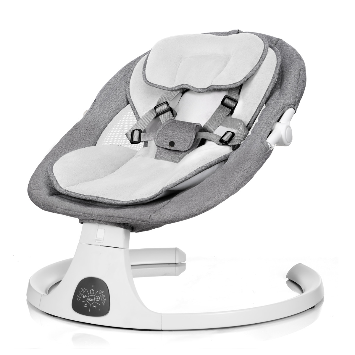 Silla de mecedora para bebés transfronterizos, silla de seda para bebés, artefacto para dormir, cuna eléctrica para niños, silla de relajación multifuncional