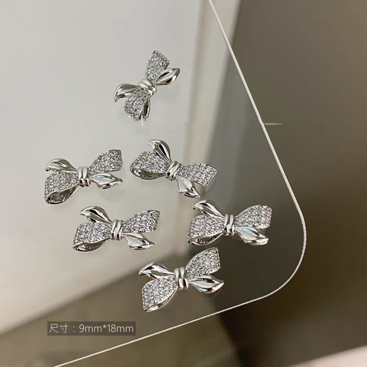 Celebridad de Internet nuevos accesorios de uñas Iris arco de alta retención de color ajuste arco de uñas diamante desgaste material de uñas diamante