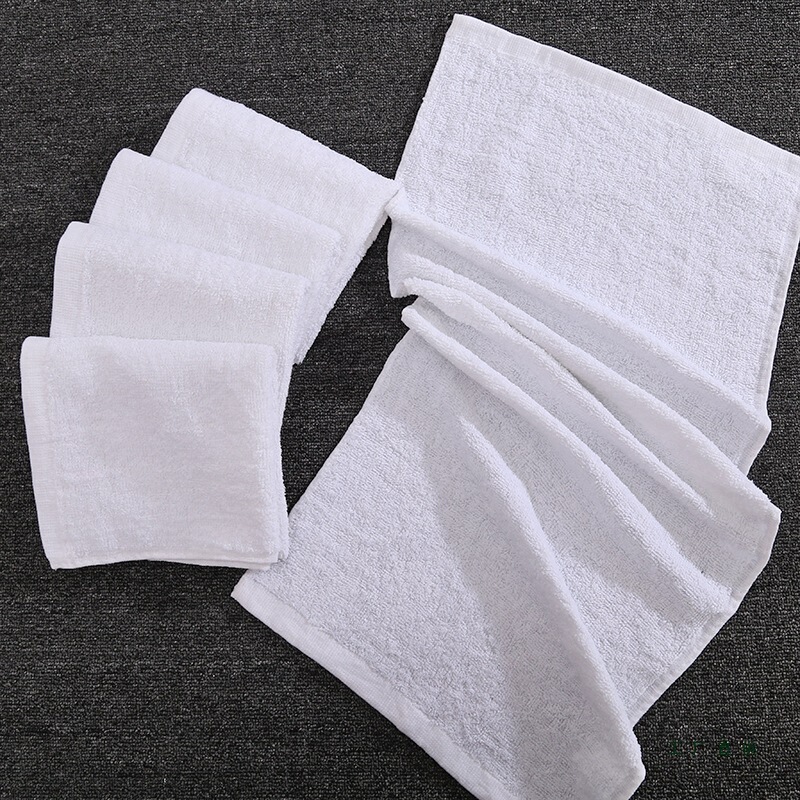 10 Cheap White Towels, Cotton Absorbent Disposable White Towels, Hotel Pedicure, Bathing, Mourning Return Gift, Household Rags