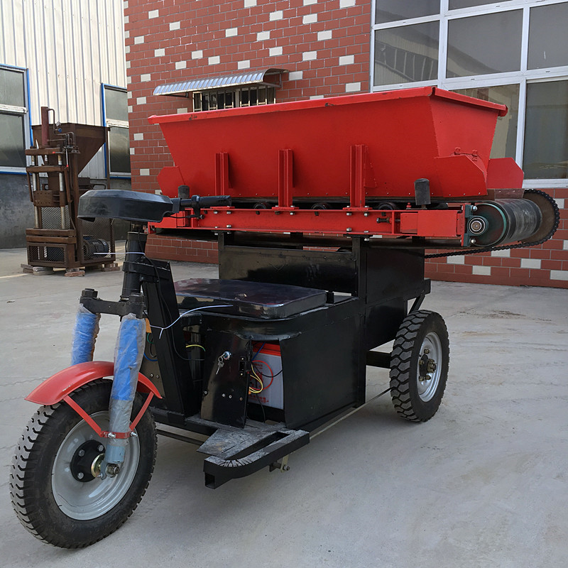 混凝土运输车楼板厂预制厂U型砖厂用48V电动三轮卸料车电瓶运输车