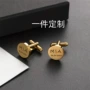 刻字圆形定制打标袖扣