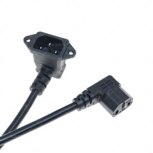 IEC320Ʒ��β�p���^��C14���DƷ��ĸC13�ҏ�0.6���Դ�����L��