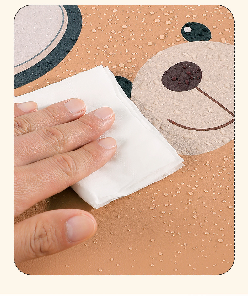 Car Seat Anti-Kick Pad, Cute Cartoon Car Rear Seat Anti-Dirt Pad, Car Seat Back Protection Pad for Interior Decoration