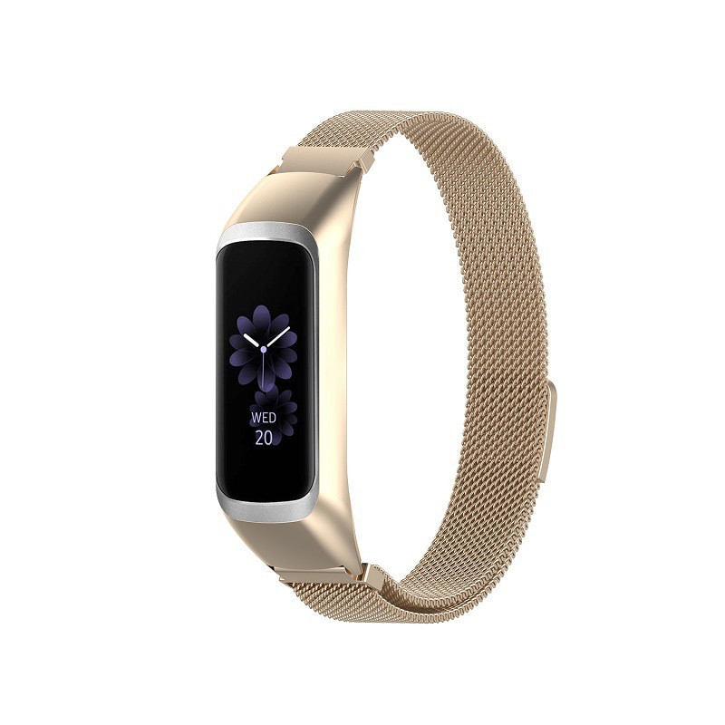 Para Samsung Galaxy Fit2 pulsera inteligente correa de metal SM-R220 Milán pulsera de acero inoxidable