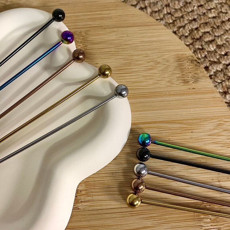 Creative Stainless Steel Fruit Picks Ins Style Cocktail Toothpicks High-Value Dessert Cocktail Decoration Fruit Plate Fruit Picks