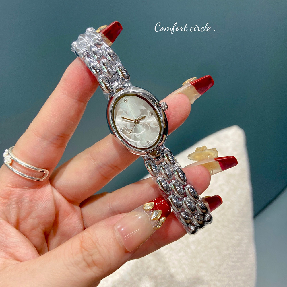 Cross-Border Hot-Selling C Quartz Watch Women's Steel Belt Men's Manufacturer Wholesale Guangzhou Quartz Watch