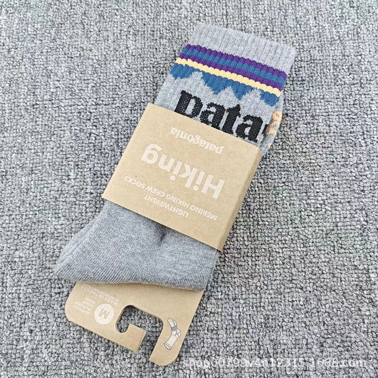 新しいパタゴニアハイトップタオルボトムカップルソックスアウトドアスポーツ登山ソックス卸売ハイトップトレンディソックス