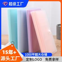 ins风透明插页式相册本创意追星照片收纳册银行卡名片夹相册紫色