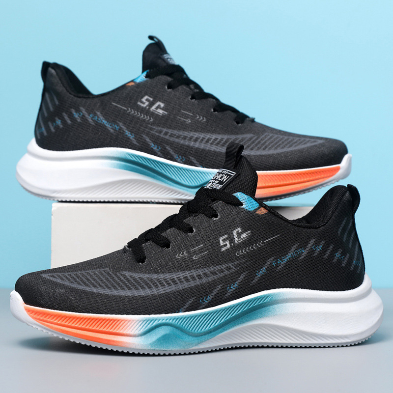 Zapatos de hombre de tamaño grande, zapatos de verano de moda, zapatos de malla, zapatos de correr cómodos, zapatos casuales transpirables para hombres
