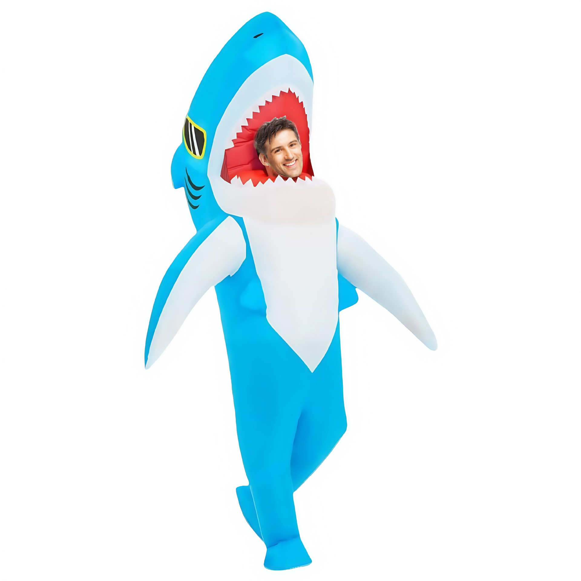 Venta caliente Traje inflable transfronterizo Dinosaurio de Halloween Alien Tyrannosaurus Rex Dress Up Ropa de actuación divertida Decoración de fiesta