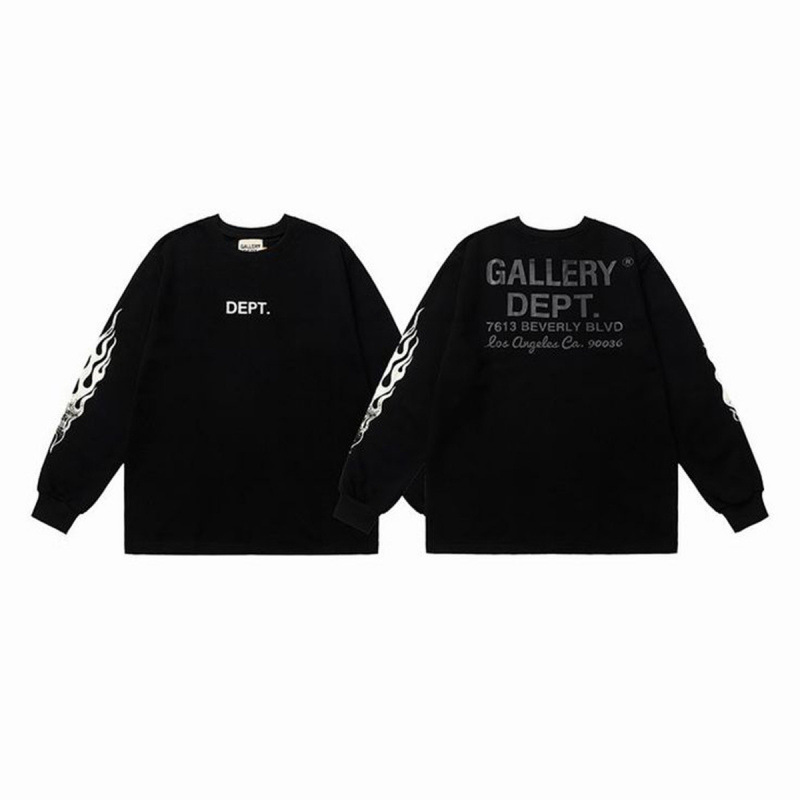 GALLERY DEPT TIDE trendy brand letter logo gradient print crew neck sweatshirt for men and women, foreign trade