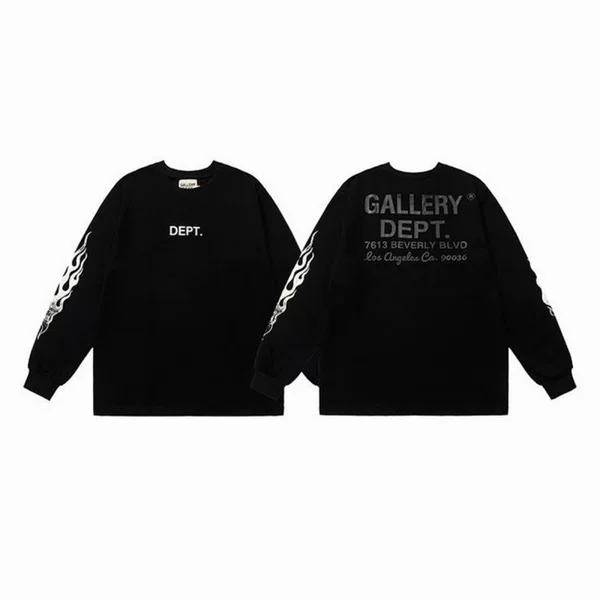 GALLERY DEPT TIDE trendy brand letter logo gradient print crew neck sweatshirt for men and women, foreign trade