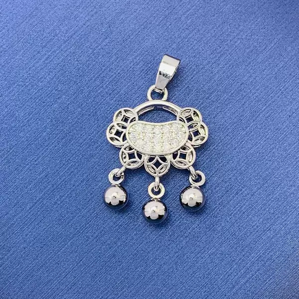 【148】 Auspicious Ruyi Lock*Silver color