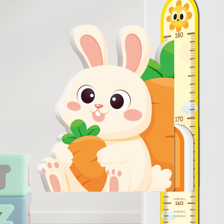 Children's Height Measurement Wall Sticker Magnetic Measuring Instrument Ruler Removable Baby Height Sticker Wallpaper Wall