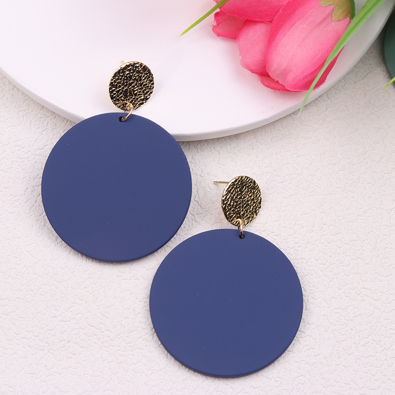 Nordic Style Round Arylic Women's Drop Earrings display picture 8