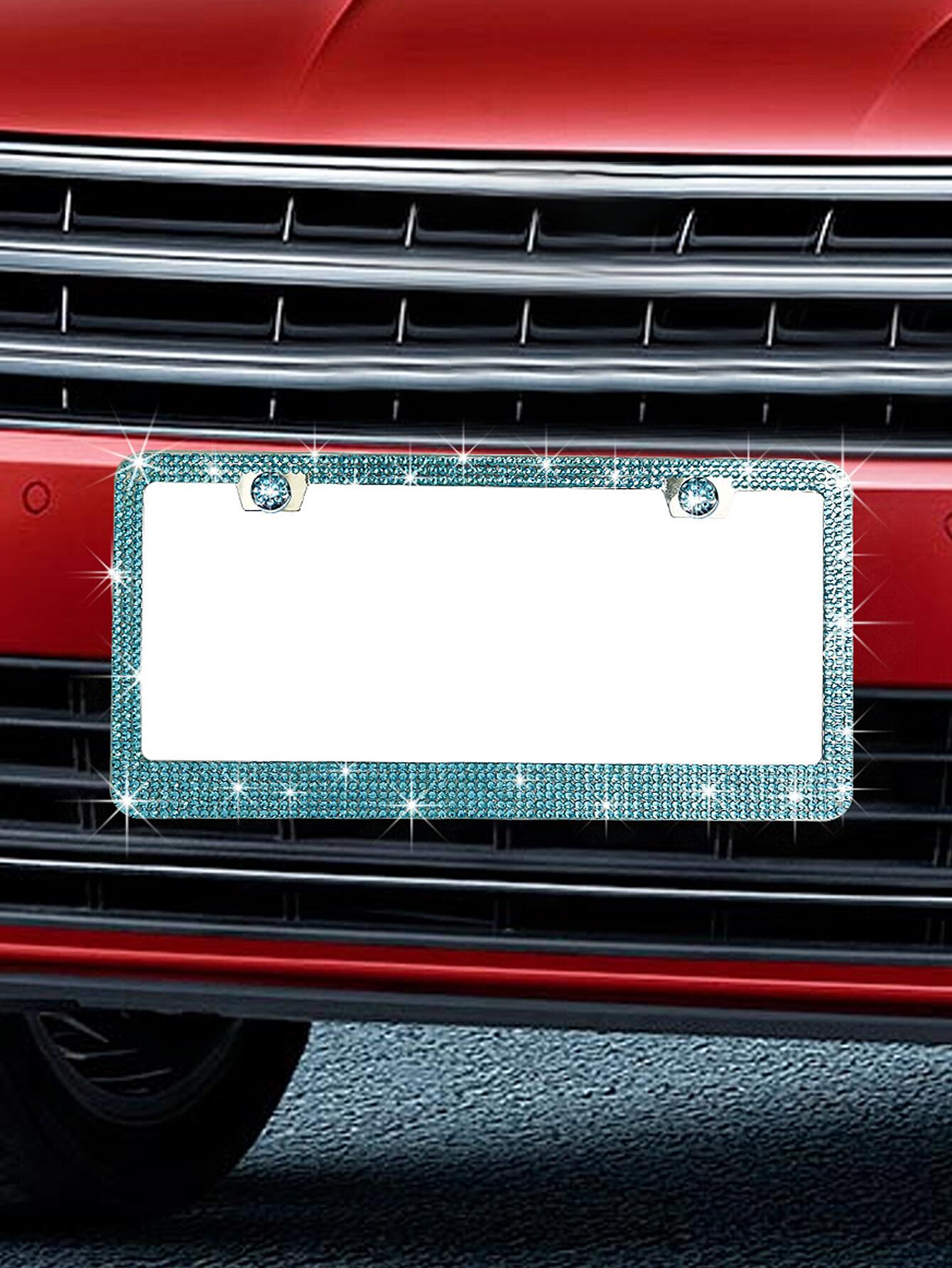 Square Hole License: Other License plate holder/license plate holder - lake-blue