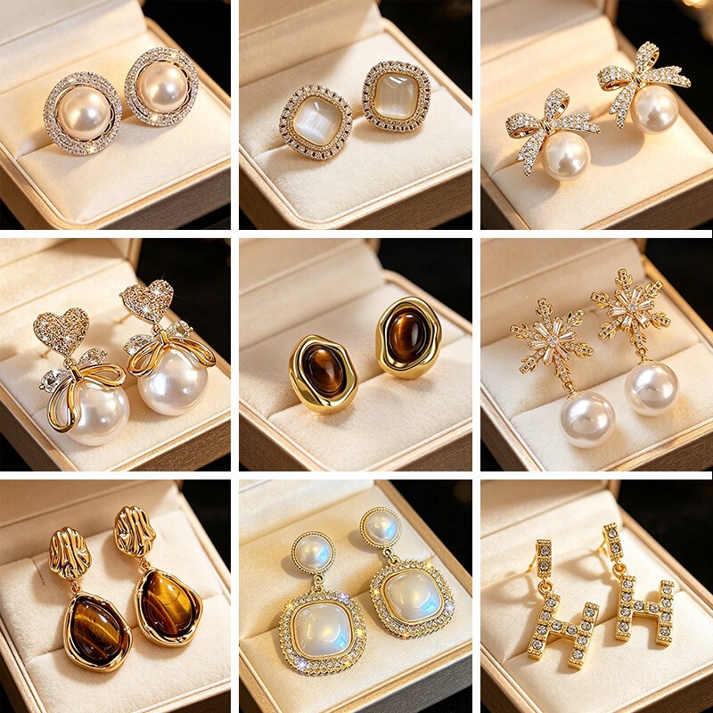 S925 Silver Pearl Earrings for Women, Light Luxury, High-End, Niche Design, Versatile Earrings, Unique and Beautiful Ear Jewelry, Earrings S925 Silver Pearl Earrings for Women, Light Luxury, High-End, Niche Design, Versatile Earrings, Unique and Beautiful Ear Jewelry, Earrings