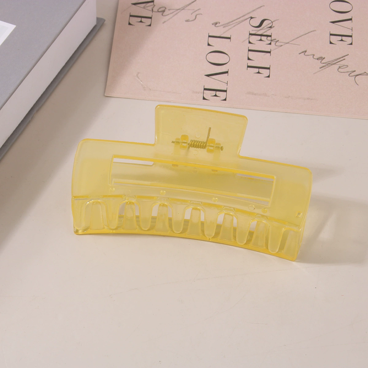 (Cross-border trading), rectangular matte crab pin, big shark, hairgrip, Amazon, simple and elegant design
