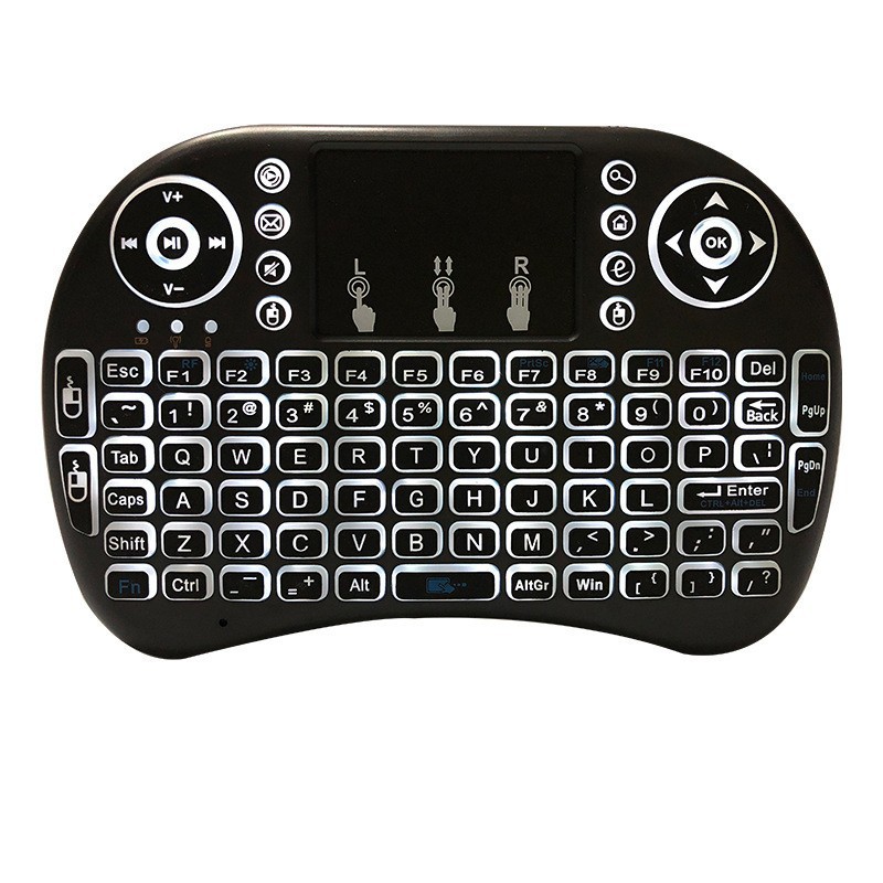 Amazon nuevo i8 teclado ratón aéreo batería de litio inalámbrica mini set top box control remoto