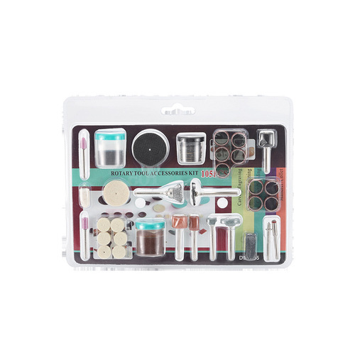 Cross-border electric grinding accessories set 3.0 handle polishing head sandpaper ring electric grinding brush head cutting disc 105pc accessories