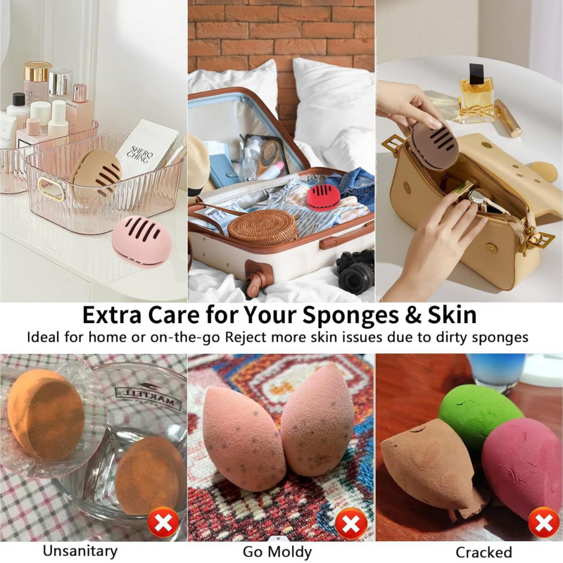 Estuche de Silicona para Esponja de Maquillaje