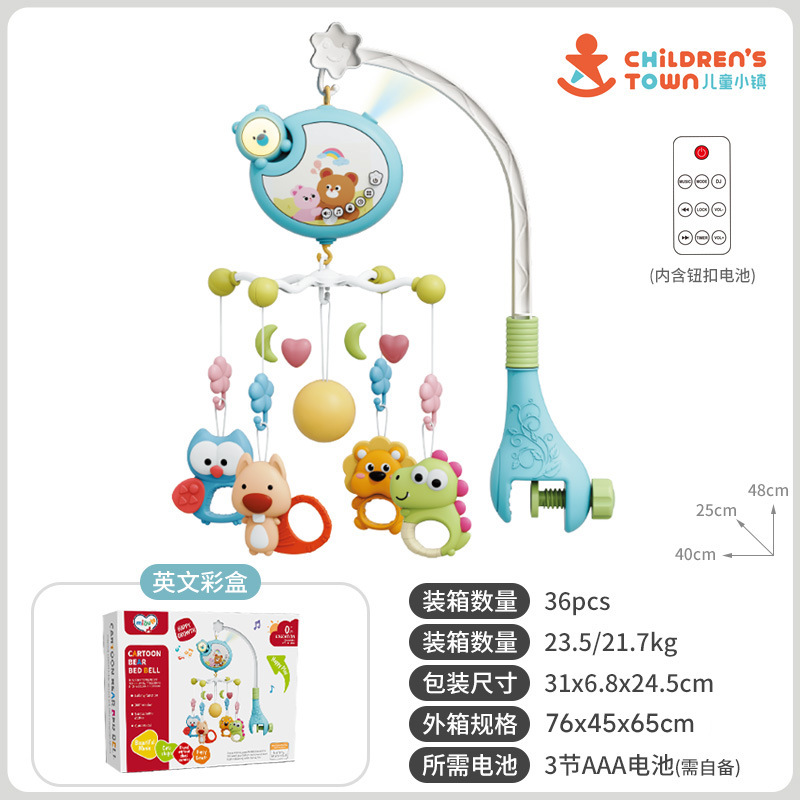 クロスボーダー热い贩売ベビーベッドベルおもちゃ多机能音楽回転ベッドヘッドベル新生児赤ちゃんなだめるおもちゃ